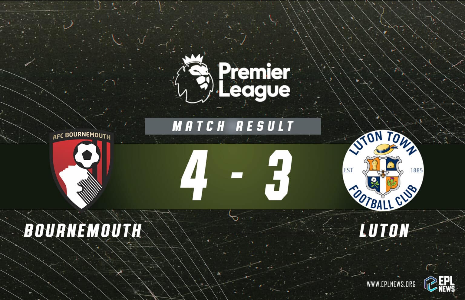 Laporan Bournemouth vs Luton