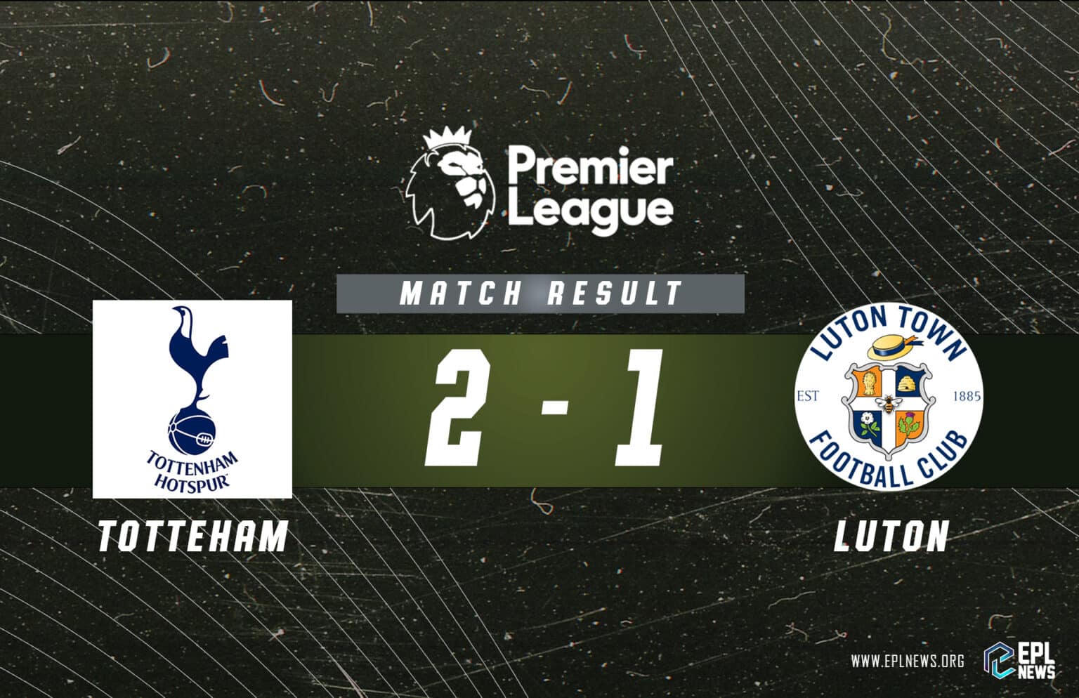 Laporan Pertandingan Tottenham vs Luton