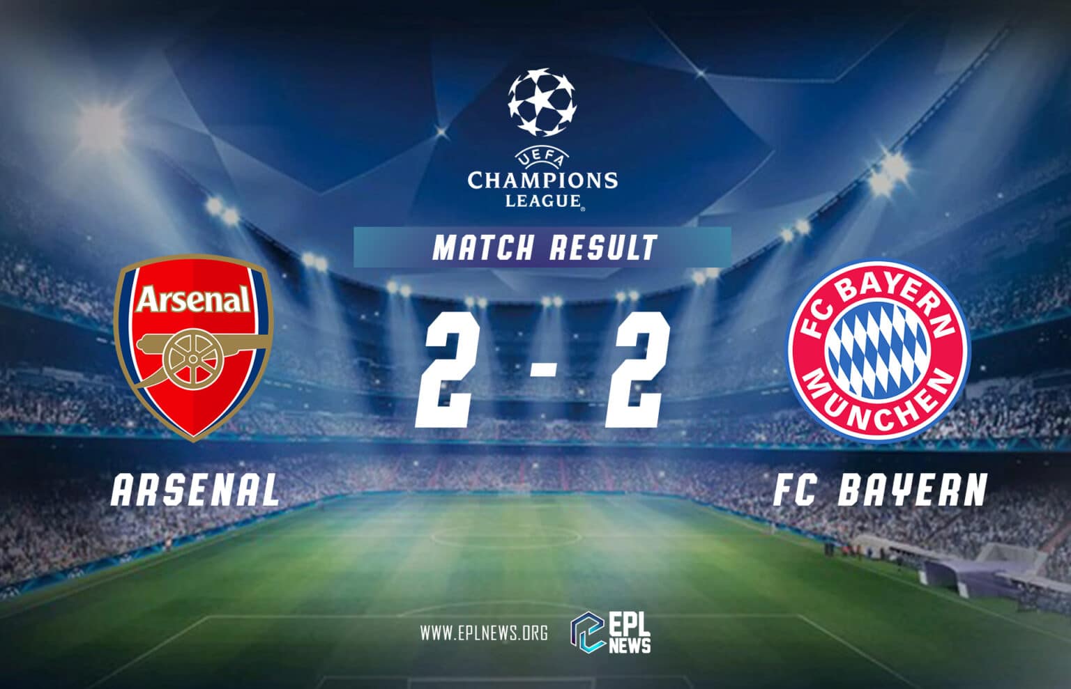 Laporan Arsenal vs Bayern Munich
