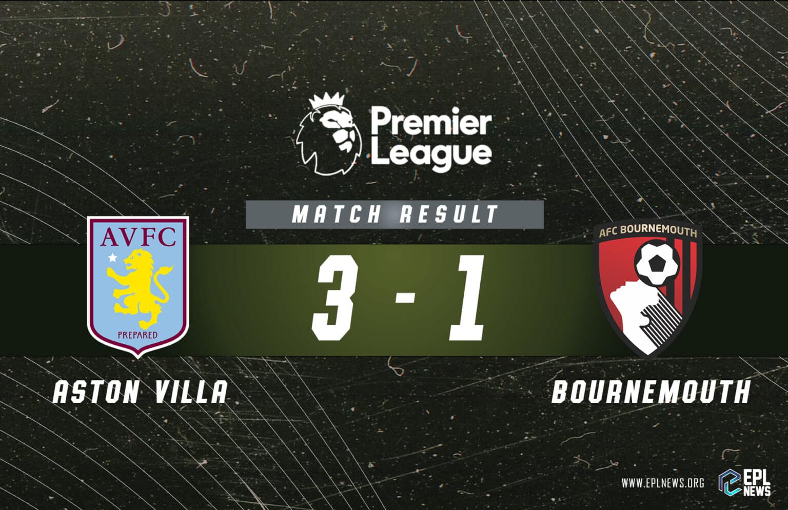 Laporan Aston Villa vs Bournemouth
