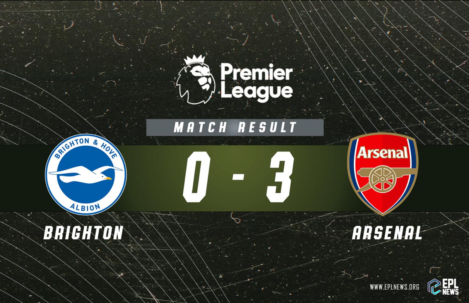 Laporan Brighton vs Arsenal