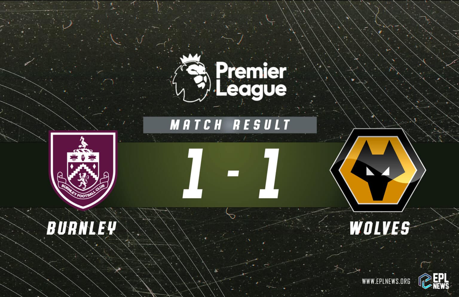 Burnley vs Wolves 1-1 Report- Burnley Unbeaten in Four