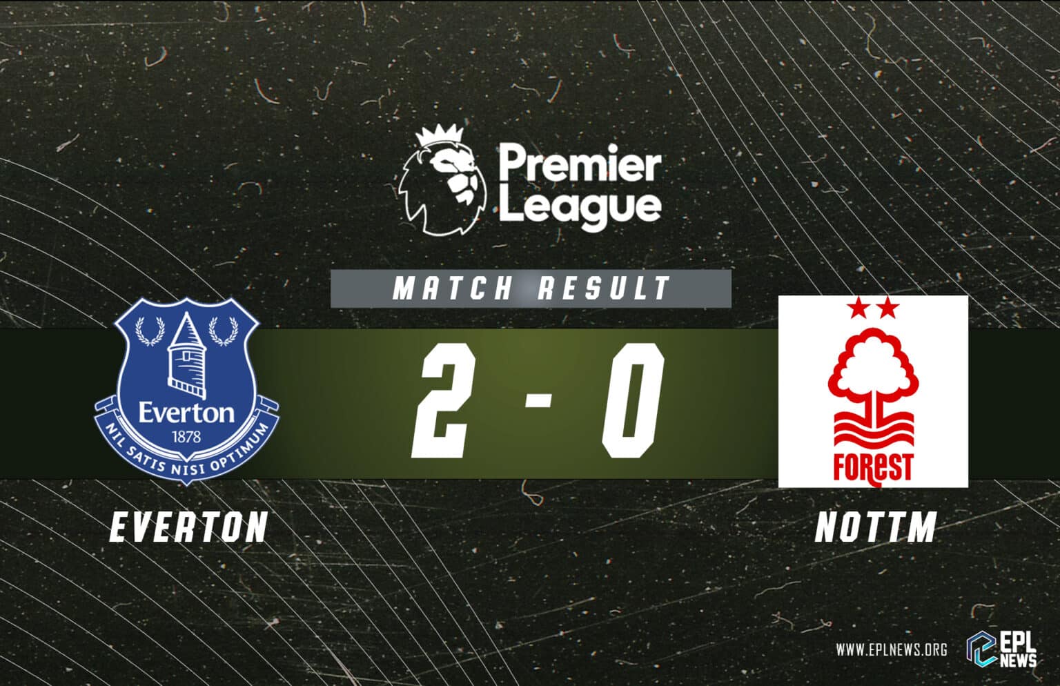 Laporan Everton vs Nottingham Forest