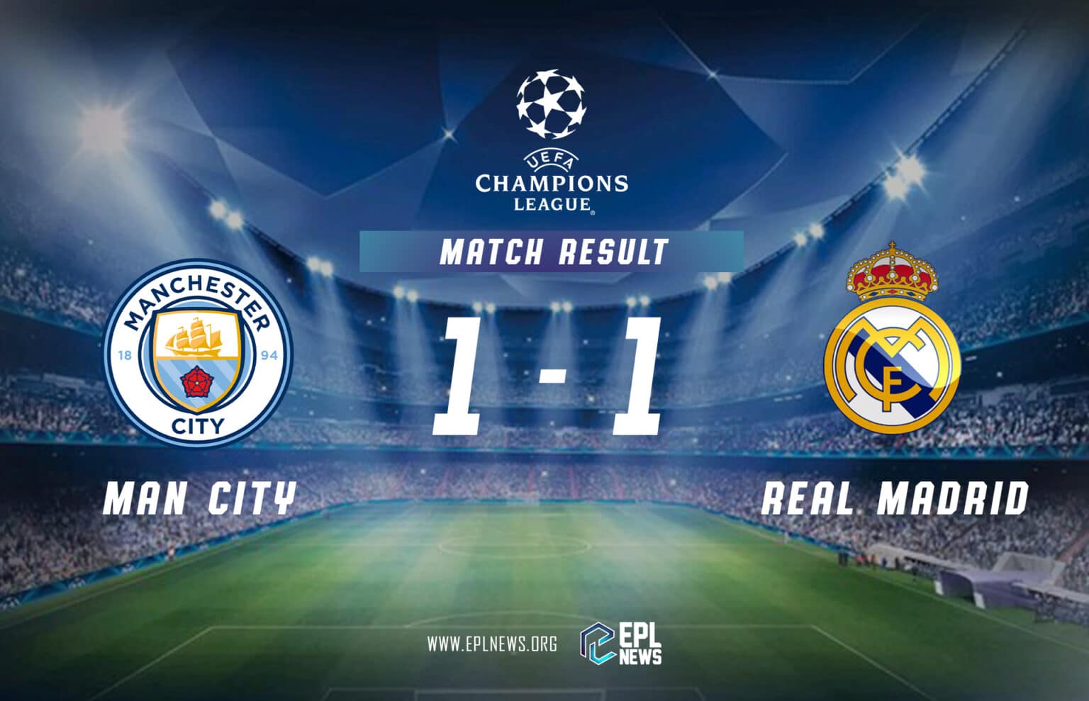 Laporan Manchester City vs Real Madrid