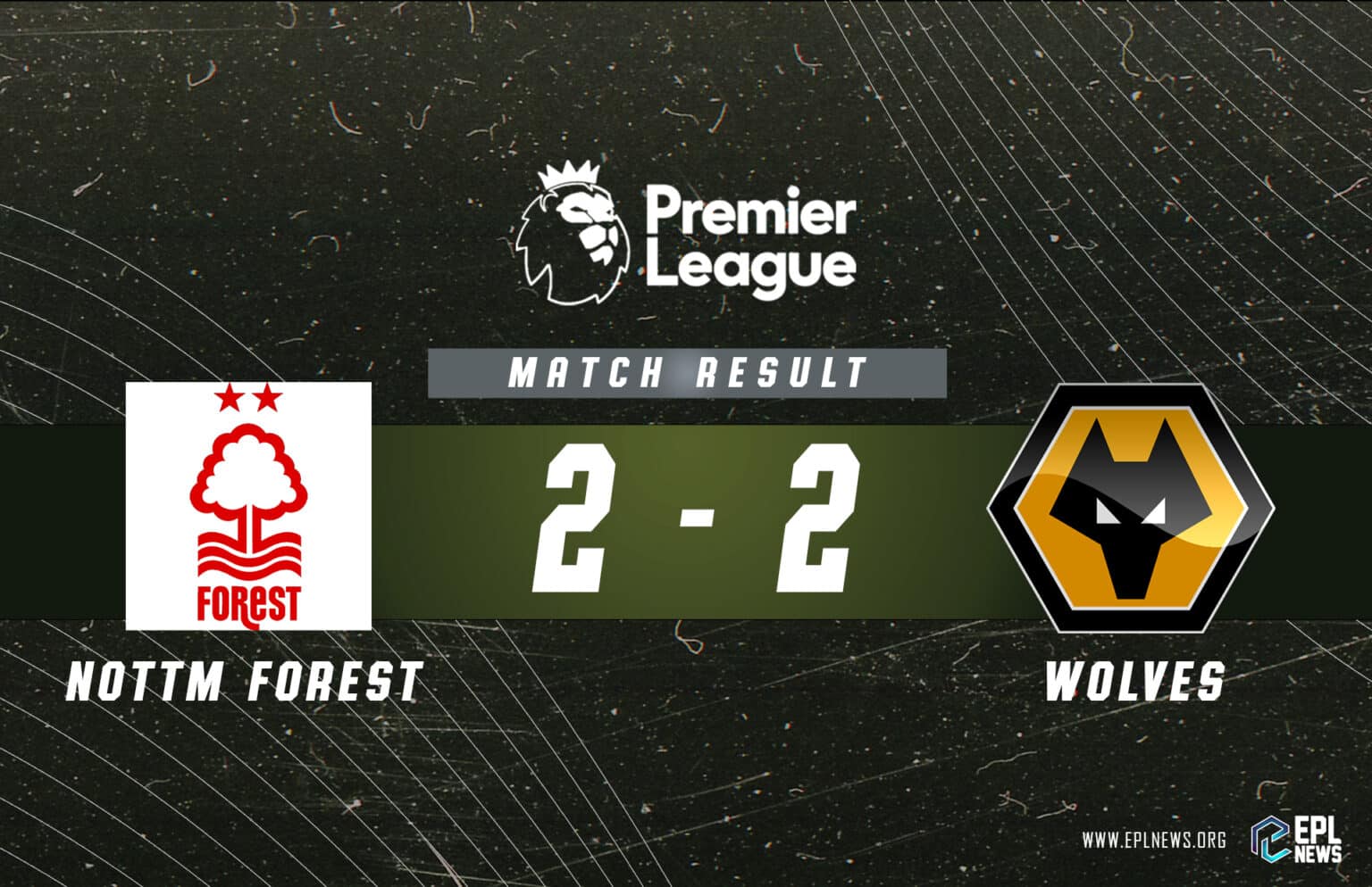 Laporan Nottingham Forest vs Wolves