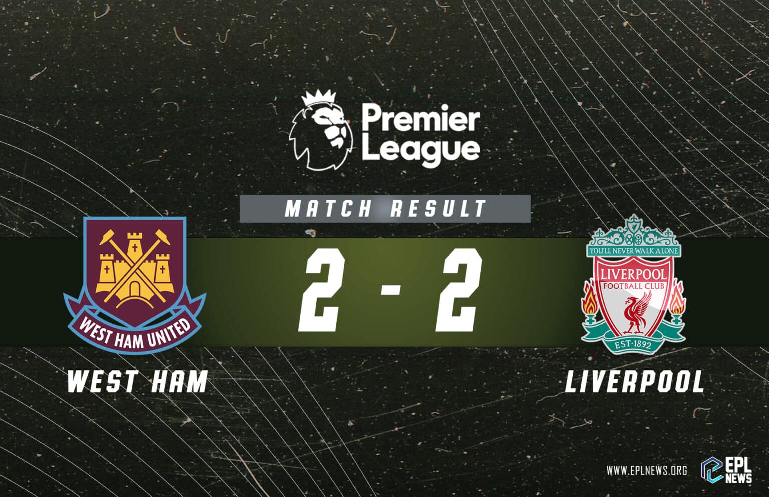 Laporan West Ham vs Liverpool