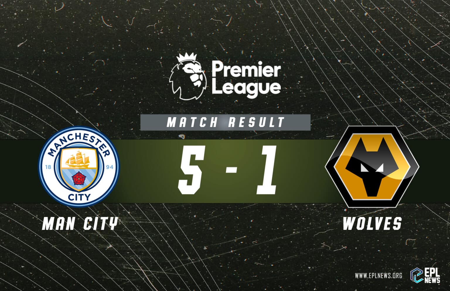 Laporan Manchester City vs Wolves
