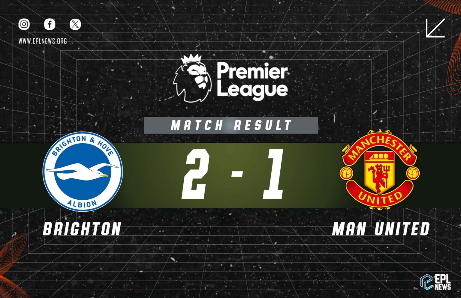 Laporan Brighton vs Manchester United