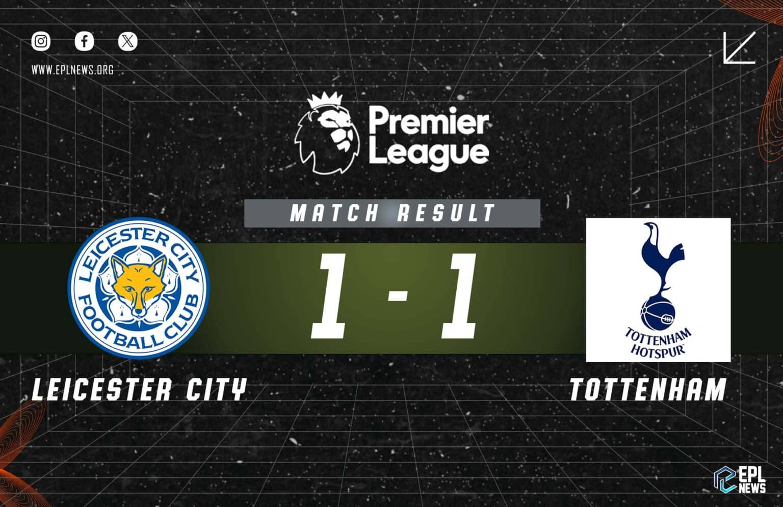 Laporan Leicester vs Tottenham