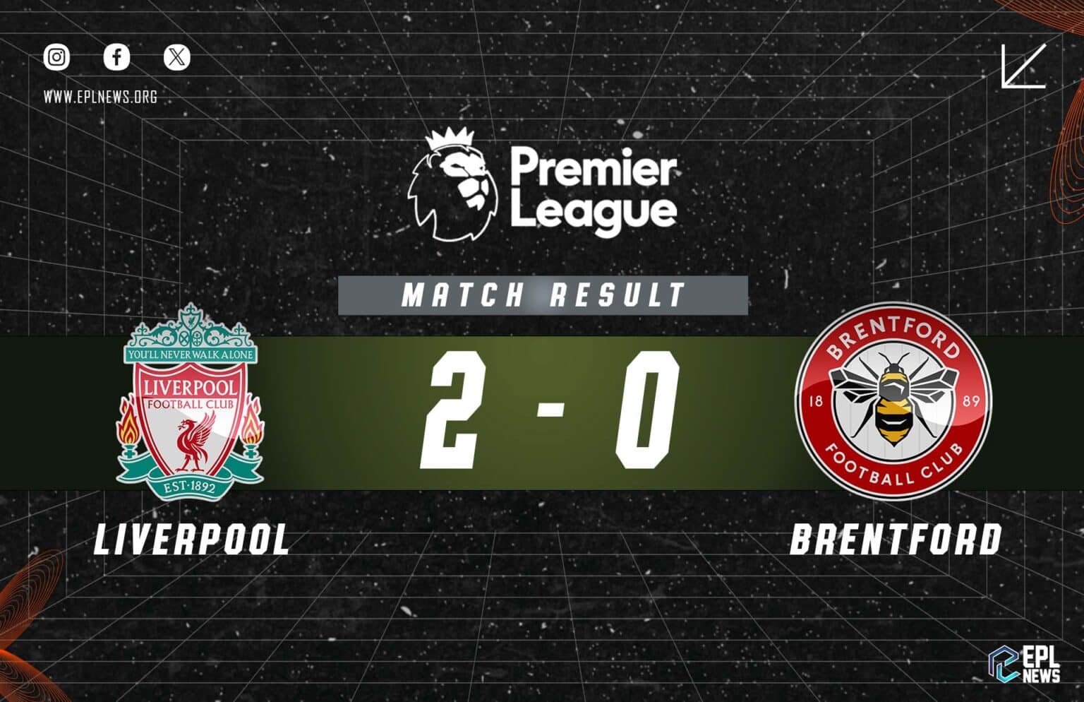 Laporan Liverpool vs Brentford