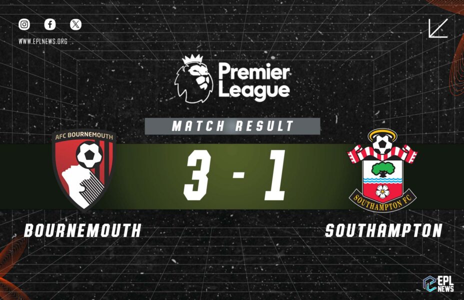 Laporan Pertandingan Bournemouth vs Southampton 3-1