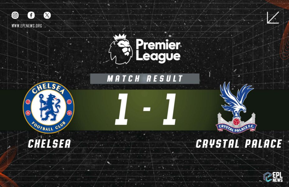 Laporan Chelsea vs Crystal Palace 1-1