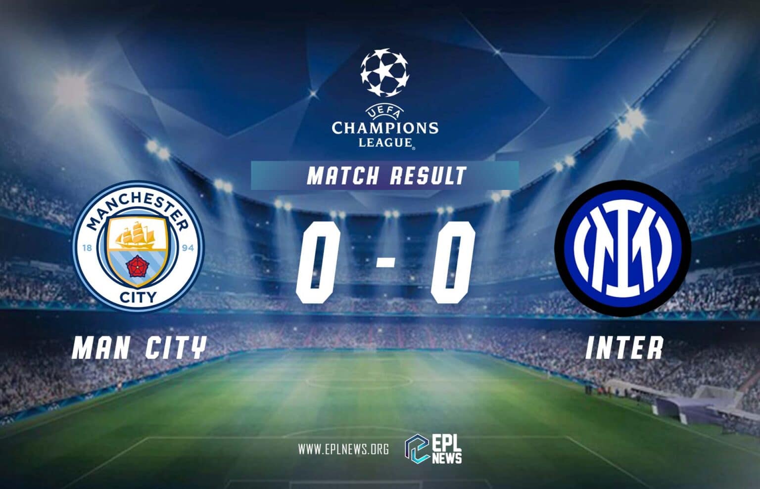 Laporan Manchester City vs Inter Milan