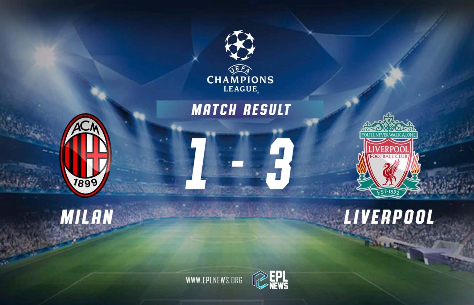 Laporan AC Milan vs Liverpool