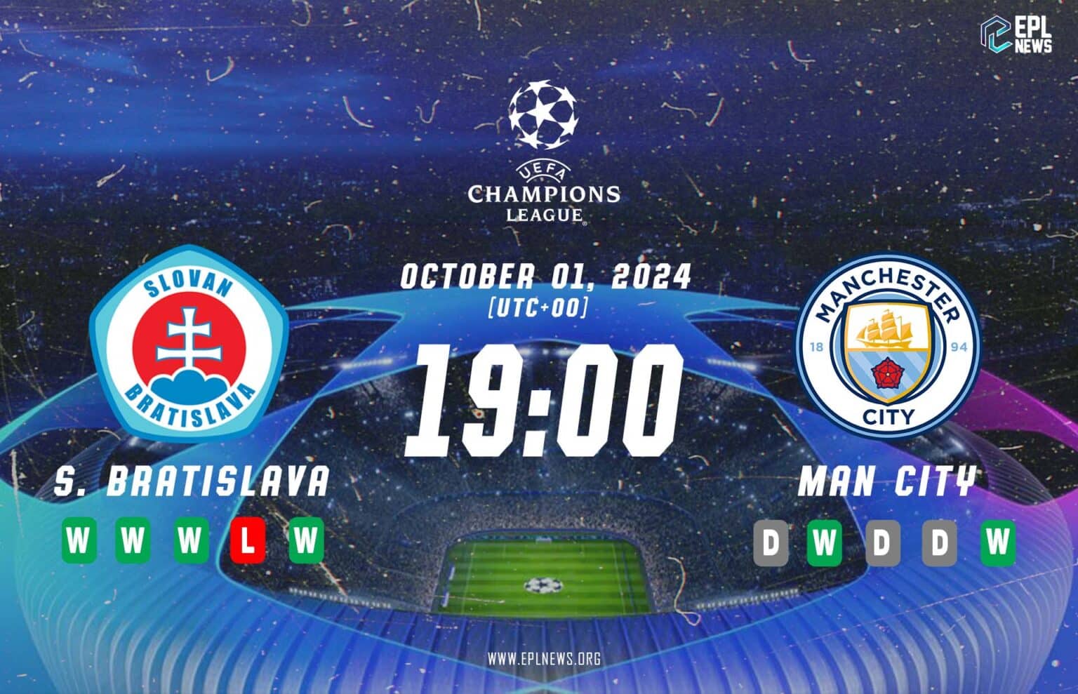 Pratinjau Slovan Bratislava vs Manchester City