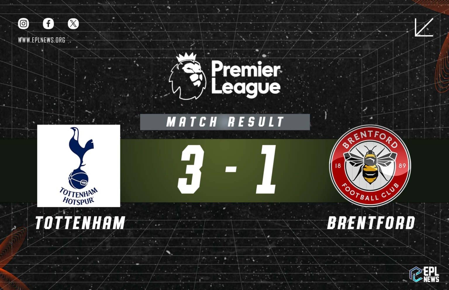 Laporan Tottenham vs Brentford