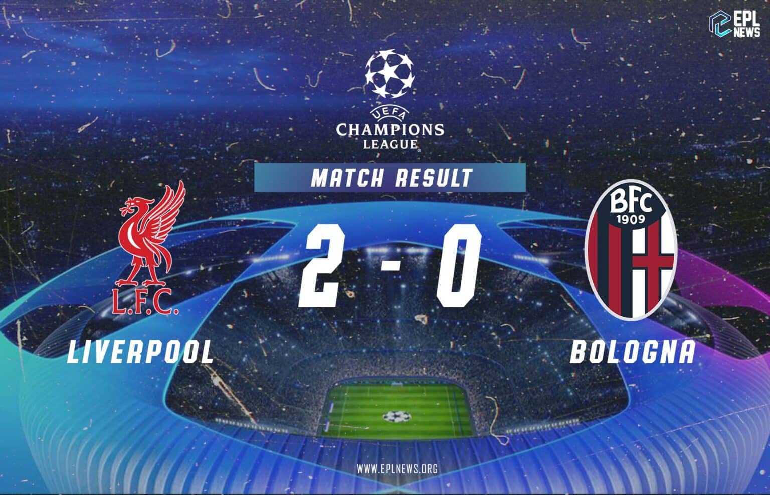 Laporan Liverpool vs Bologna 2-0