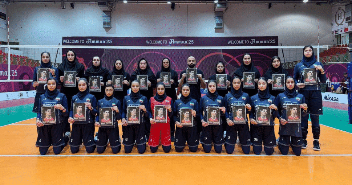 Tim U16 Wanita Iran Menghormati Sabre Kazemi di Kejuaraan U16 Wanita AVC